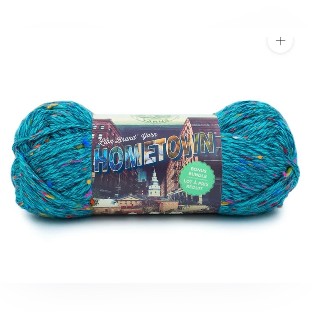 Lion Brand Hometown Yarn - Speckled Teal